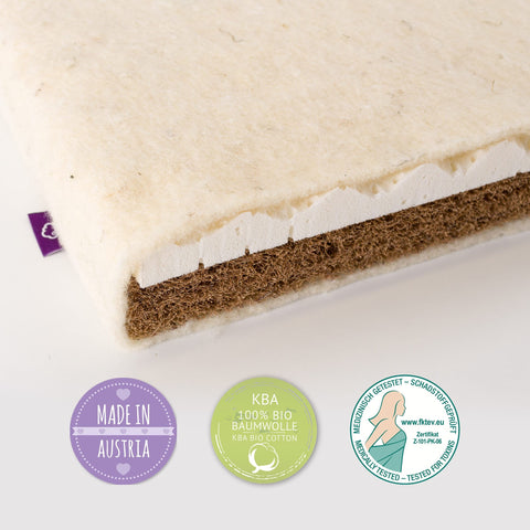 Cot mattress - natural 2